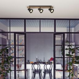 Rabalux Mac lampa podsufitowa 3x35W czarna 5904