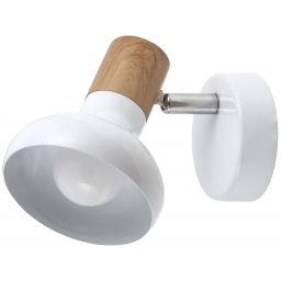 Rabalux Holly kinkiet 1x40W biały/buk 5943