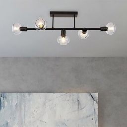 Rabalux Sullivan lampa podsufitowa 5x40W czarny/przydymiony 3296