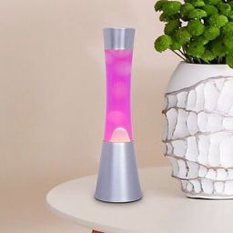 Rabalux Minka lampa stołowa 1x20W srebrna/różowa 7030
