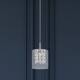 Rabalux Duchess lampa wisząca 1x40W chrom/przezroczysty 3114