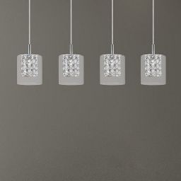 Rabalux Duchess lampa wisząca 4x40W chrom/przezroczysty 3116
