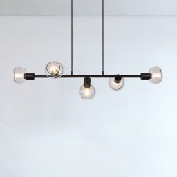Rabalux Sullivan lampa wisząca 5x40W czarny/przydymiony 3297