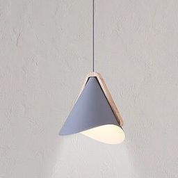 Rabalux Neva lampa wisząca 1x60W szara/drewno 6649