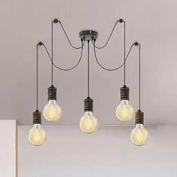 Rabalux Fidel lampa wisząca 5x25W złoto antyczne 3218