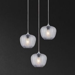 Rabalux Monet lampa wisząca 3x40W chrom/przydymiony 3178