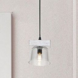 Rabalux Cardamom lampa wisząca 1x40W szary dąb/przydymiony 3118