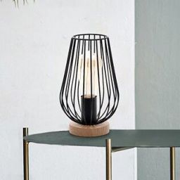 Rabalux Gremio lampa stołowa 1x40W czarna/buk 6915