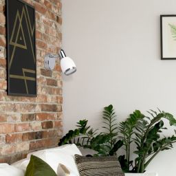 Rabalux Elite kinkiet 1x40W biały/chrom 6060