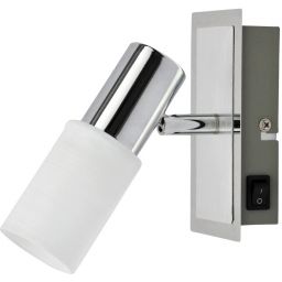 Rabalux Logan kinkiet 1x40W chrom/biały 6096