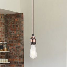 Rabalux Fixy lampa wisząca 1x60W brązowa 1417