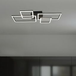 Rabalux Quince lampa podsufitowa 4x40W LED czarny/biały 3084