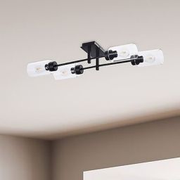 Rabalux Prudence lampa podsufitowa 4x40W czarny/przezroczysty 2672