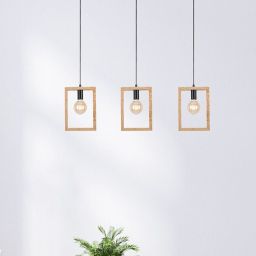 Rabalux Indigo lampa wisząca 1x40W czarny/buk 2292