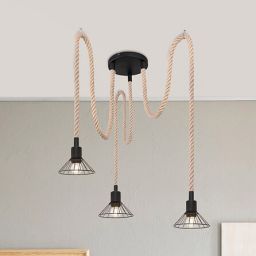 Rabalux Daryl lampa wisząca 3x40W czarna 5272