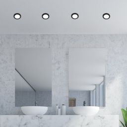 Rabalux Coco plafon 1x3W LED czarny/biały 5274