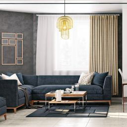 Rabalux Rowena lampa wisząca 1x60W złoty 6228