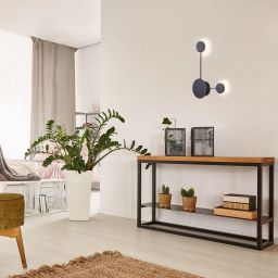 Rabalux Amadeo kinkiet 2x3,5 W czarny 6258