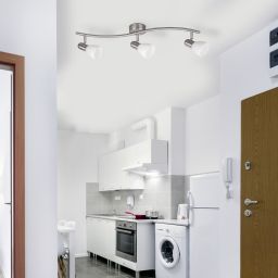 Rabalux Soma lampa podsufitowa 3x40W chrom satyna/biały 6303