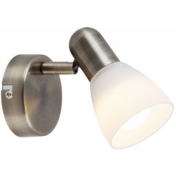 Rabalux Soma kinkiet 1x40W brązowy/biały 6306