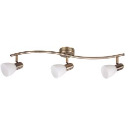 Rabalux Soma lampa podsufitowa 3x40W brązowy/biały 6308