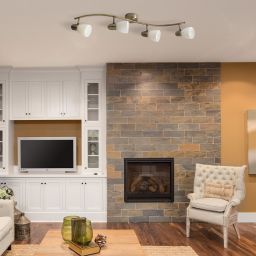 Rabalux Soma lampa podsufitowa 4x40W brązowy/biały 6309