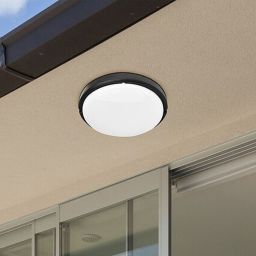 Rabalux Hort plafon zewnętrzny 1x15W czarny/biały 7407