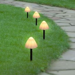 Rabalux Skadar lampa gruntowa 10x2W solarna czarny/biały 77007