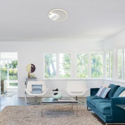 Rabalux Boswell plafon 1x40W LED biały/chrom 6329