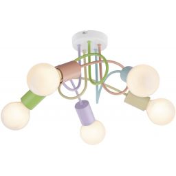 Rabalux Linett lampa podsufitowa 5x40 W multikolor 6340