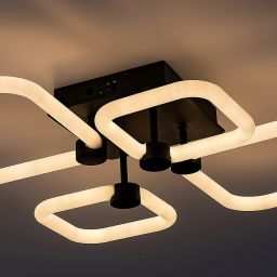 Rabalux Sotiris lampa podsufitowa 4x47W LED czarny mat/biały 71006