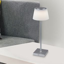 Rabalux Taena lampa stołowa 1x4W LED srebrny/biały 76013