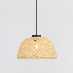 Rabalux Rattan lampa wisząca 1x25W czarny/drewno 72025