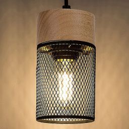 Rabalux Callum lampa wisząca 1x25W czarny/buk 72041