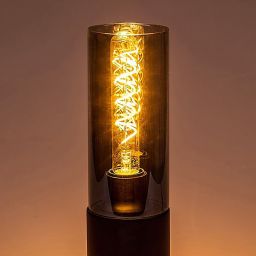 Rabalux Ronno lampa stołowa 1x25W czarny/szkło dymne 74050