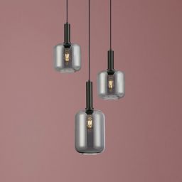 Rabalux Lissandra lampa wisząca 3x40W czarny mat 72103