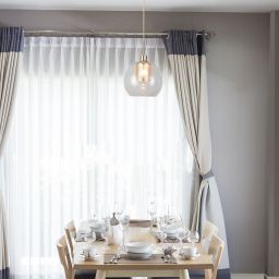 Rabalux Philana lampa wisząca 1x60W złoty/przezroczysty 6495