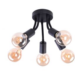 Rabalux ALMUS lampa podsufitowa 5x60 W czarna 6809