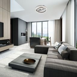 Rabalux Roxana lampa podsufitowa 1x50W LED biały/srebrny 6830