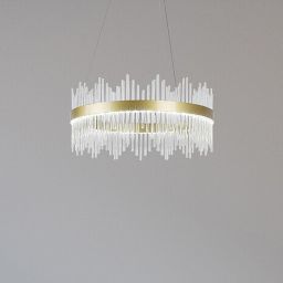 Rabalux Mabel lampa wisząca 36 W przezroczysta-złota 72227