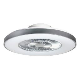 Rabalux Dalfon plafon 1x40W LED z wentylatorem srebrny/biały 6858