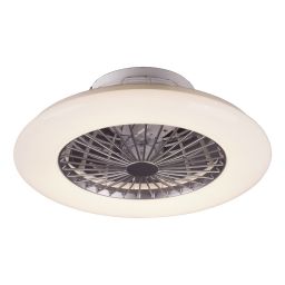 Rabalux Dalfon plafon 1x30W LED z wentylatorem srebrny/biały 6859