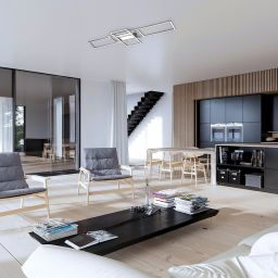 Rabalux Thabita lampa podsufitowa 1x54W LED biały/chrom satyna 6869