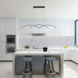 Rabalux River lampa wisząca 1x40W LED czarny/biały 6899