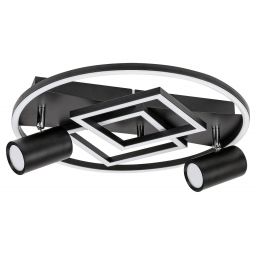Rabalux Aztec lampa podsufitowa 3x40W LED czarny mat/biały 6905