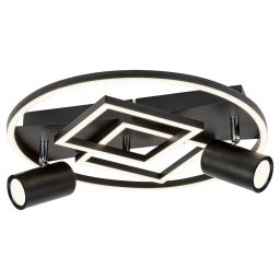 Rabalux Aztec lampa podsufitowa 3x40W LED czarny mat/biały 6905