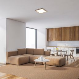 Rabalux Almond plafon 1x12W LED biały/buk 6907