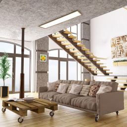 Rabalux Almond plafon 1x40W LED biały/buk 6909