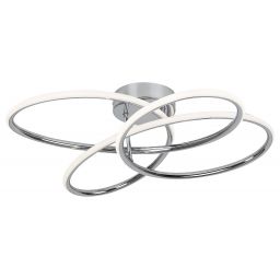 Rabalux Piero lampa podsufitowa 1x30W LED chrom/biały 6955