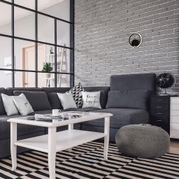 Rabalux Willow kinkiet 1x12W LED czarny mat/biały 6969